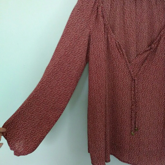 Michael Kors long sleeve tunic peasant top - Picture 2 of 7